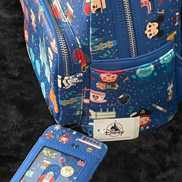 Disney Loungefly Chibi Icon Backpack/Card Holder - Picture 4 of 12